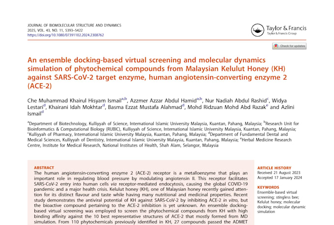 molecular dynamic simulation for your protein ligand complex